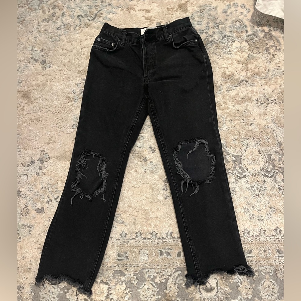Free People mid-rise straight leg jean size 24